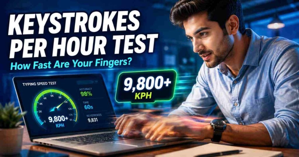 Take a free keystrokes per hour test online. Get instant KPH results, accuracy tracking & WPM conversion — perfect for data entry job prep.